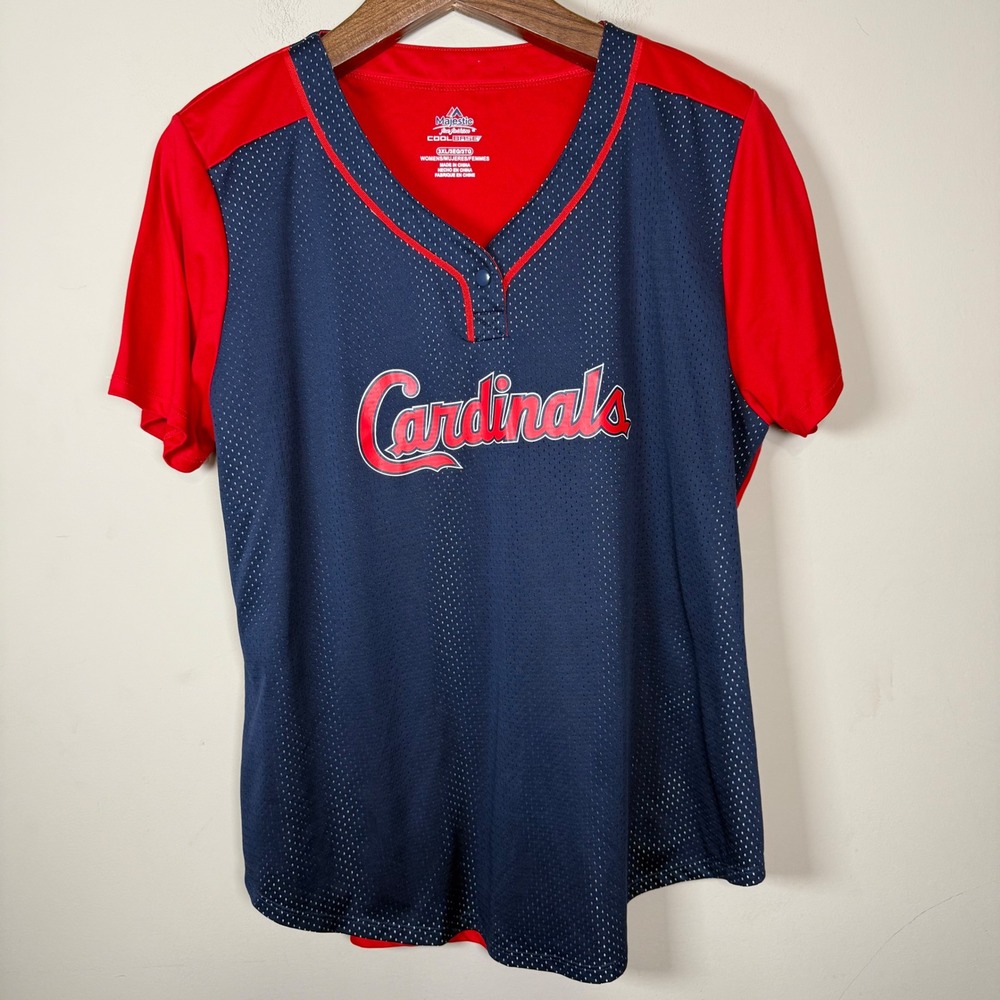 Majestic Cool Base St Louis Cardinals Baseball Shirt Size 3XL